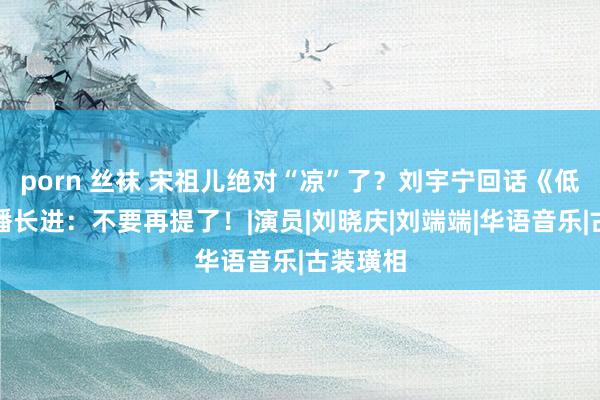 porn 丝袜 宋祖儿绝对“凉”了？刘宇宁回话《低头》开播长进：不要再提了！|演员|刘晓庆|刘端端|华语音乐|古装璜相
