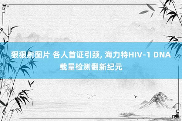狠狠射图片 各人首证引颈， 海力特HIV-1 DNA载量检测翻新纪元