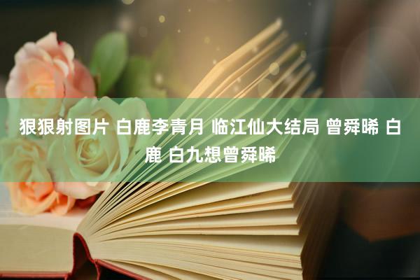 狠狠射图片 白鹿李青月 临江仙大结局 曾舜晞 白鹿 白九想曾舜晞